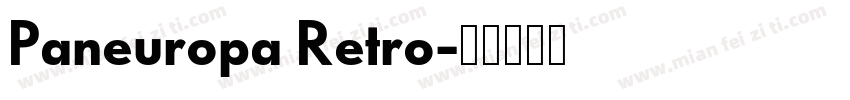 Paneuropa Retro字体转换